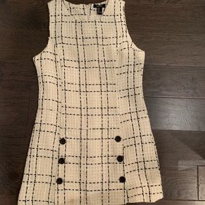 Business casual dress with buttons